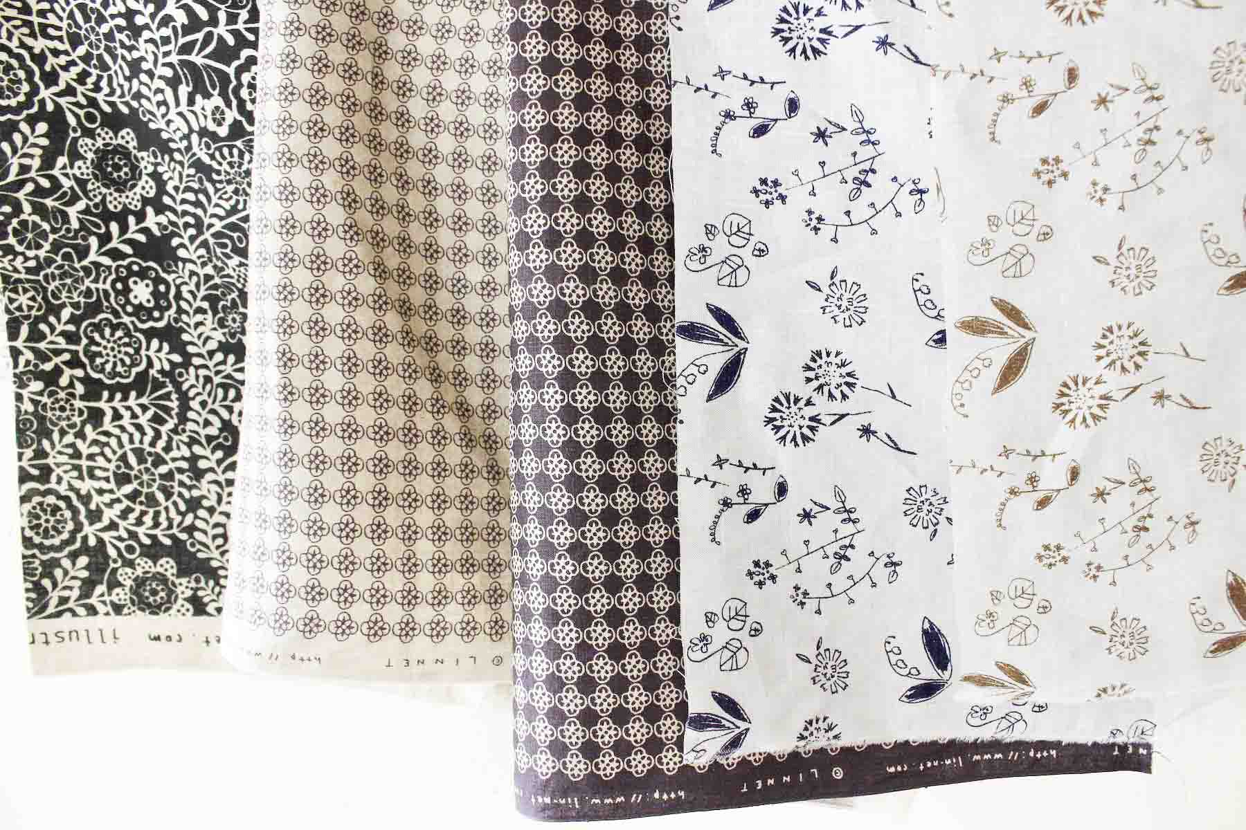 LINNETリネンプリント 